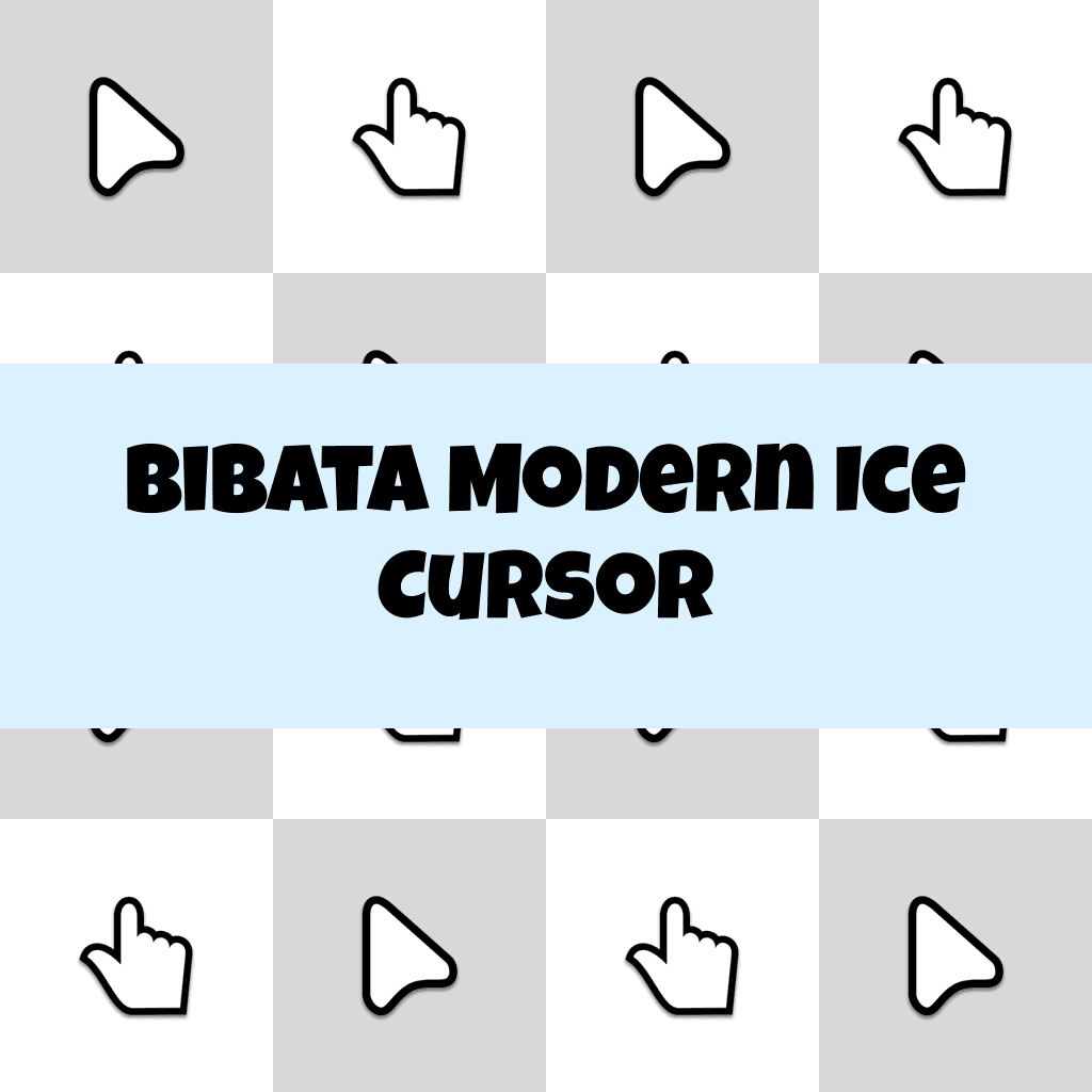 Preview Bibata Modern Ice Cursor custom cursor pack